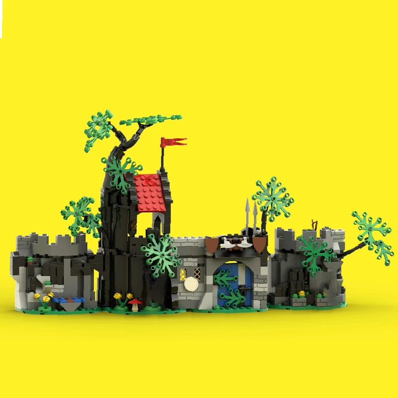 555 قطعة من مكعبات البناء المعيارية القابلة للتخصيص بتصميم منزل ماجيستوس السحري من العصور الوسطى، تصميم بسيط وشائع، لعبة للأولاد يمكنك صنعها بنفسك، هدية عيد الميلاد