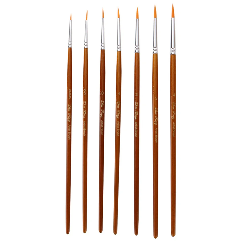 

7 шт. ручка для рисования линий, миниатюрная краска, очень мелкие детали из бамбукового дерева