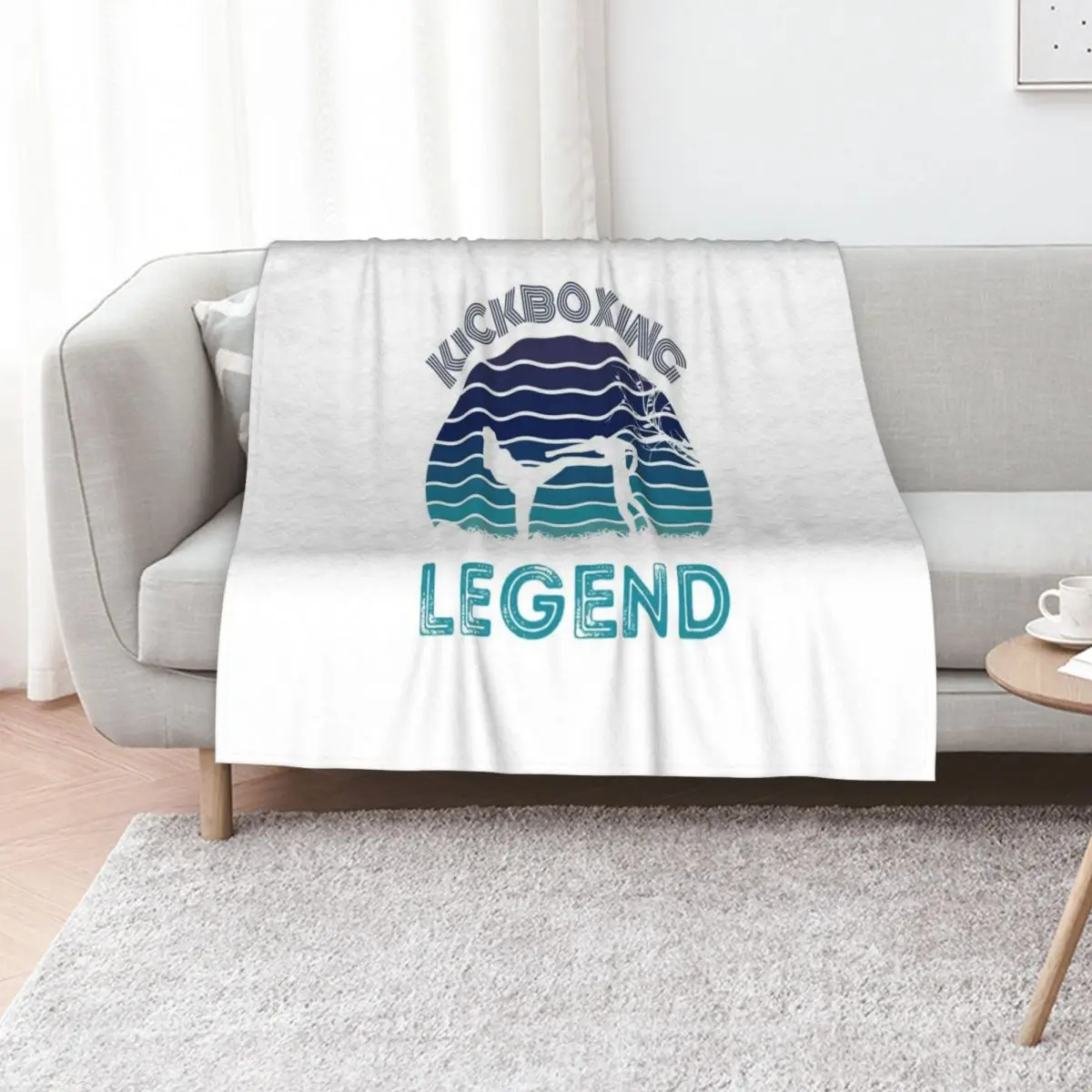 

Kickboxing Legend Retro Style Throw Blanket Sleeping Bag Soft Bed Baby Blankets
