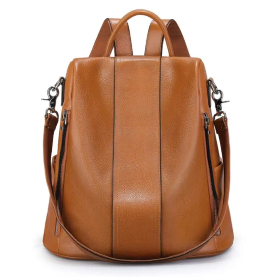 

Leather Backpack Purses for Women Antitheft Rucksack Shoulder Bag Medium
