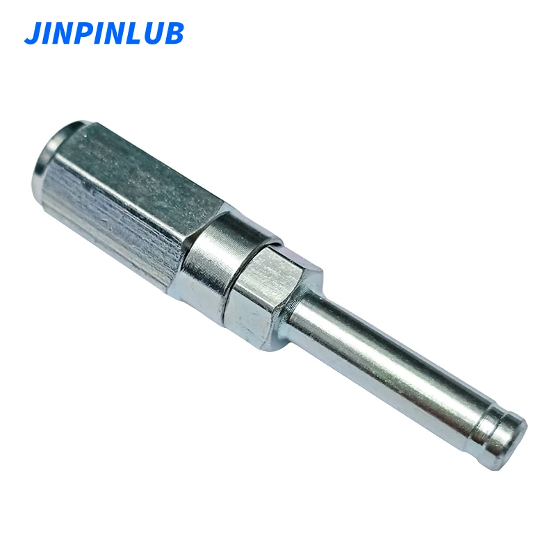 JINPINLUB Plated Straight Elbow Connector 6mm 8mm 10mm Threaded Sleeve Hose Stud for High Pressure Hose