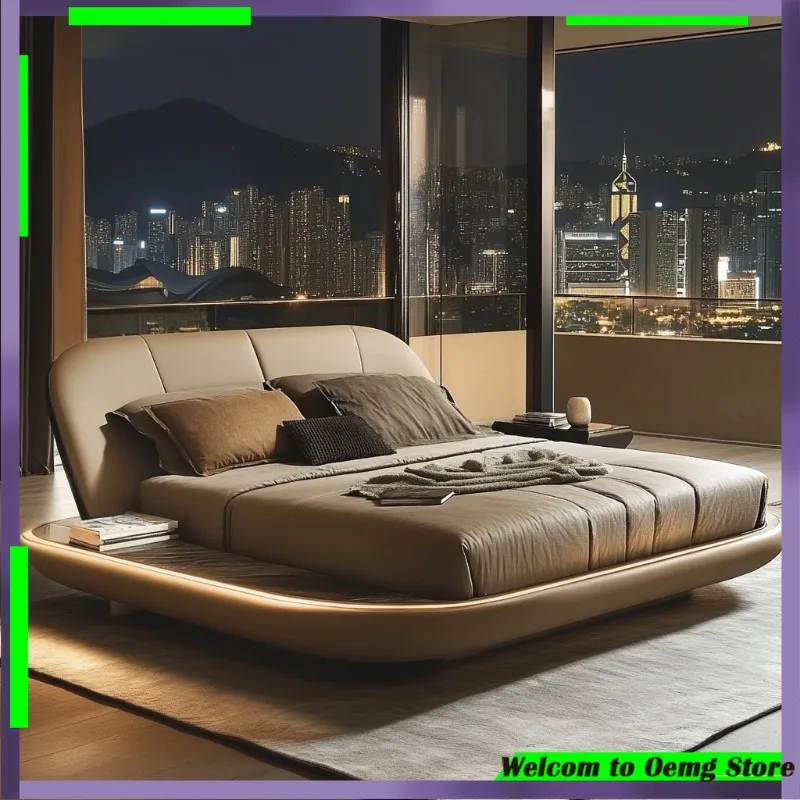 

Trendy Modern King Size Bed Headboard Luxurious European Design Transformr Bedroom Space Camas De Dormitorio Home Decoration