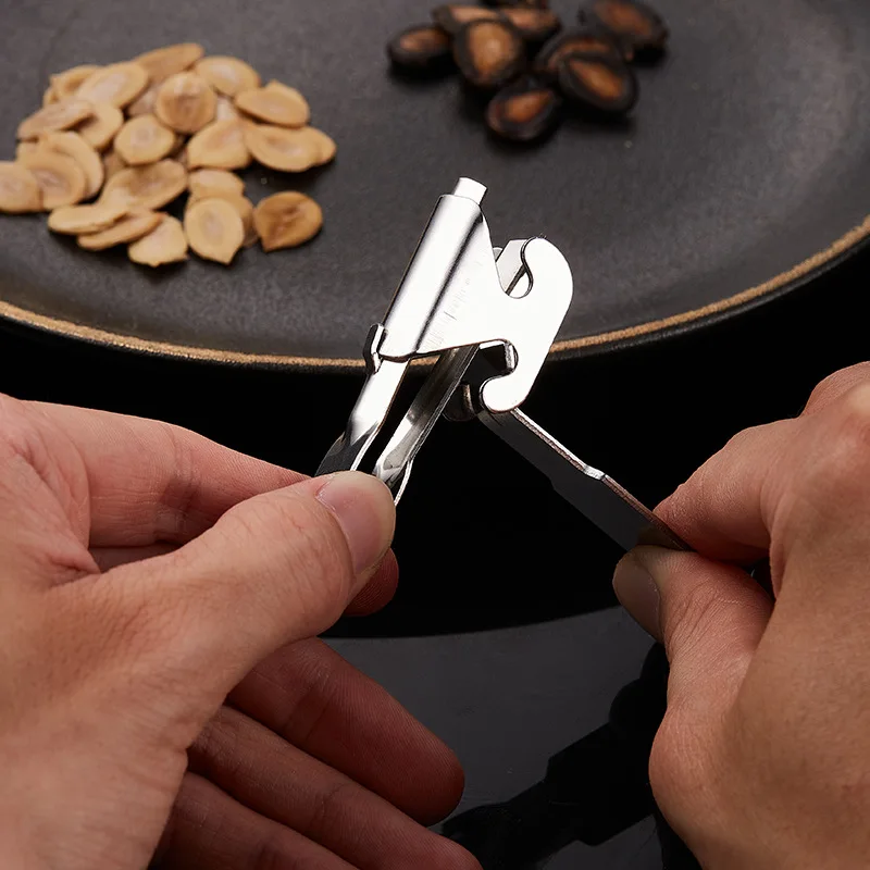 Stainless Steel Sheller Peanut Tongs Melon Seed Opener Pistachio Sunflower Seed Peeler Melon Seed Plier Clamp Kitchen Gadgets