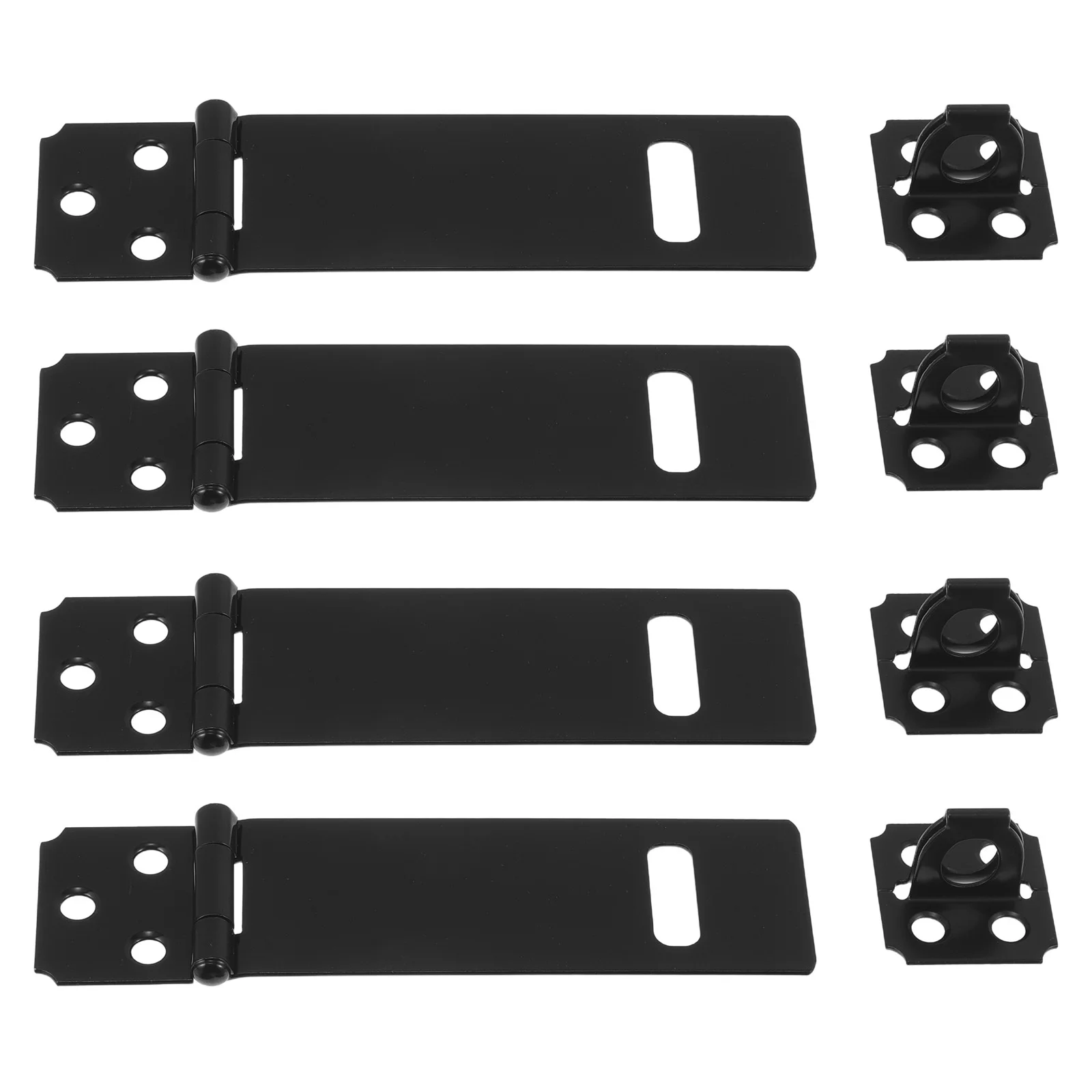 

4 Sets Door Lock Hasp Hook Latch Cabinet The Catches Hardware Bolt for Iron Barn Latches and
