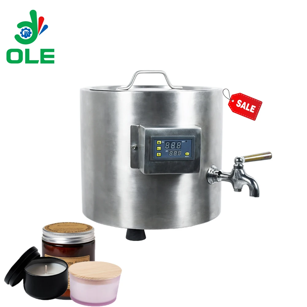 

Durable 10L Wax Melter Heat Tank For DIY Candle Making Melt Soy/Coconut/Paraffin Bee Wax With Stainless Steel Faucet