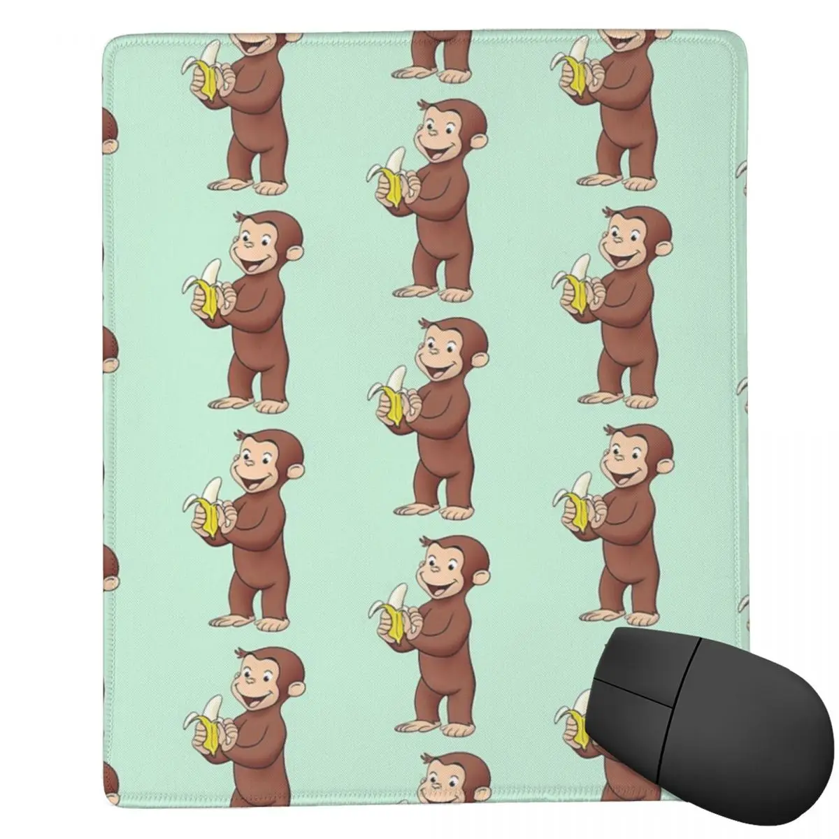 Curious George 7x9 in 22x18 cm Mouse Pad Computer Keyboard Mouse Mat Gamer PC Laptop Desk Mat Office Accessories Table Mats
