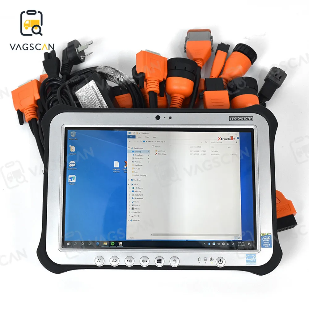 

For heavy trucks For construction machinery Excavator Diesel Xtruck HDD Y009 diagnostic tools with FZ-G1 tablet work