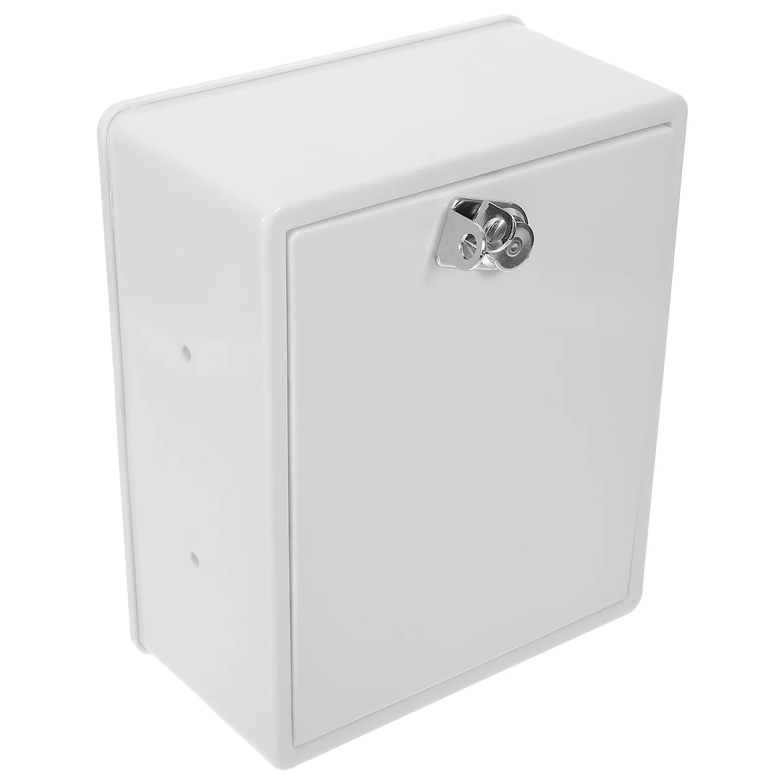 

Wall Mounted Milk Box Small Locking Cabinet White Locking Mailbox Outdoor Package Delivery Box Unusual Mailboxes