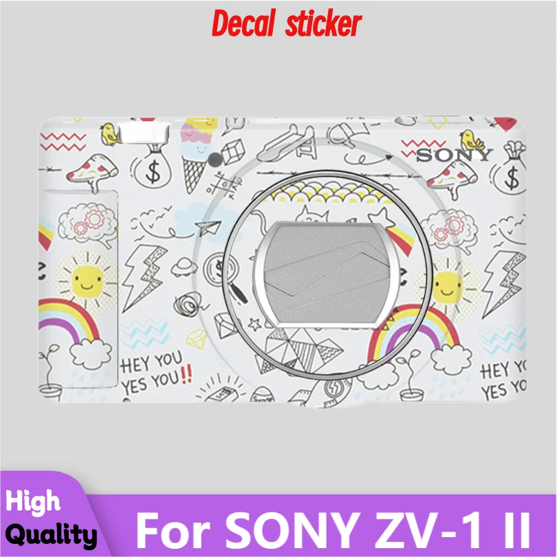

Наклейка на корпус камеры для SONY ZV-1 II, защитная пленка из декальвинила, защитное покрытие от царапин