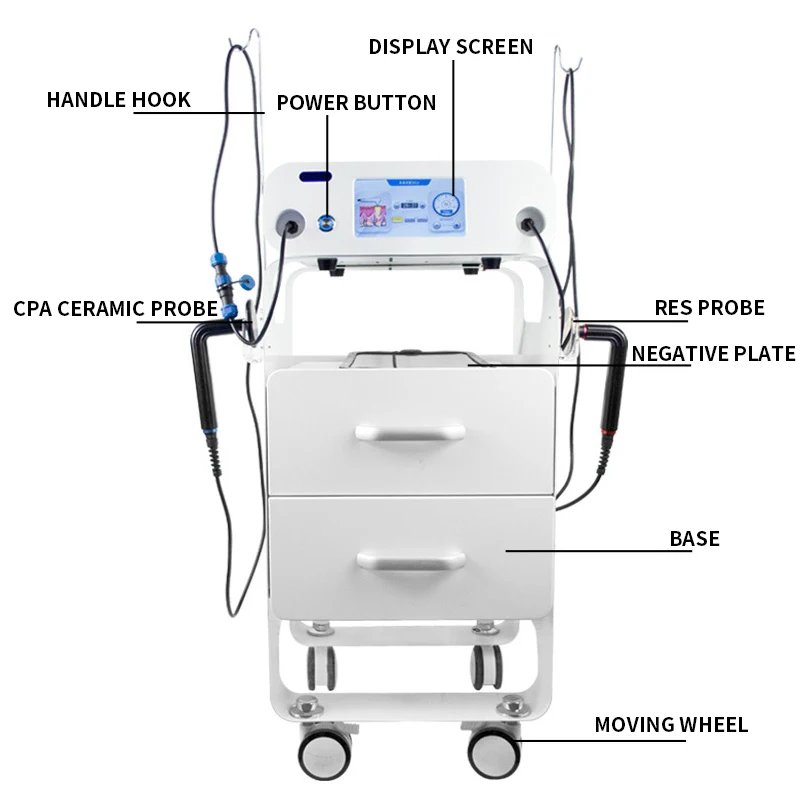 448KHz CET RET Tecar Physical Therapy Physiotherapy Diathermy Pain Management Machine 110-220V/50-60HZ