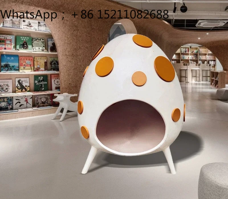 SCY fiberglass hole egg house shopping mall paradise model house sales office light luxury soft decoration ornament