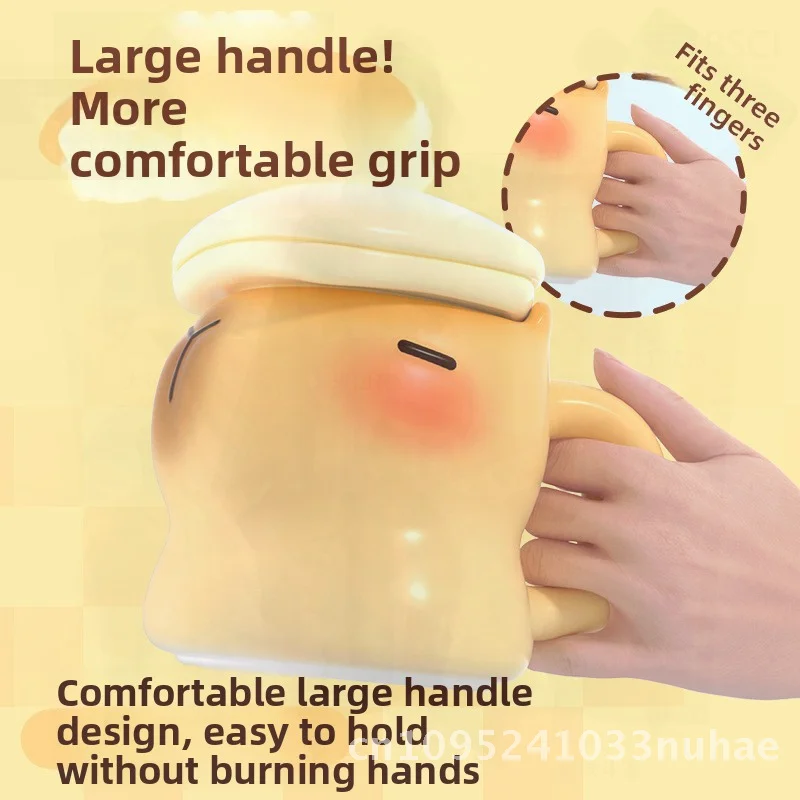 

Керамическая чашка Capabala, 400 мл, милая высокотемпературная фарфоровая кружка, креативный оригинальный дизайн, подарок на день рождения для универсального аудитории