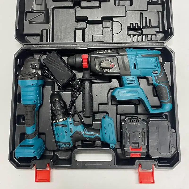 Juego de herramientas eléctricas inalámbricas multifunción de 20V/36v, amoladora angular 5 en 1, llave de martillo, Kit de combinación de taladro mayorista