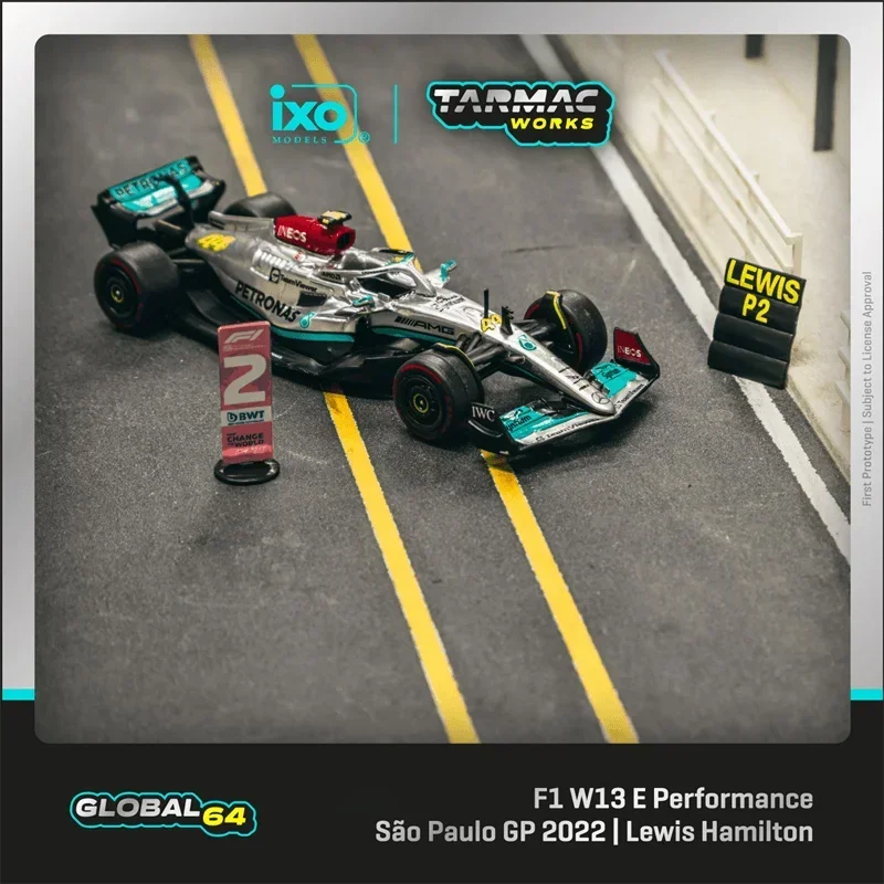 

Tarmac Works 1:64 F1 W13 E Performance Sao Paulo Grand Prix 2022 Diecast Model Car