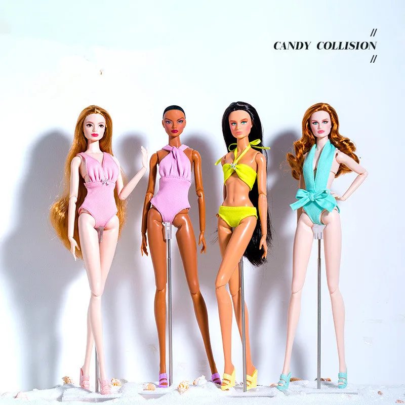 

Разнообразные стили: Купальники ручной работы для кукол, летняя пляжная одежда, повседневные наряды, юбки, купальники-бикини для кукол 30 см