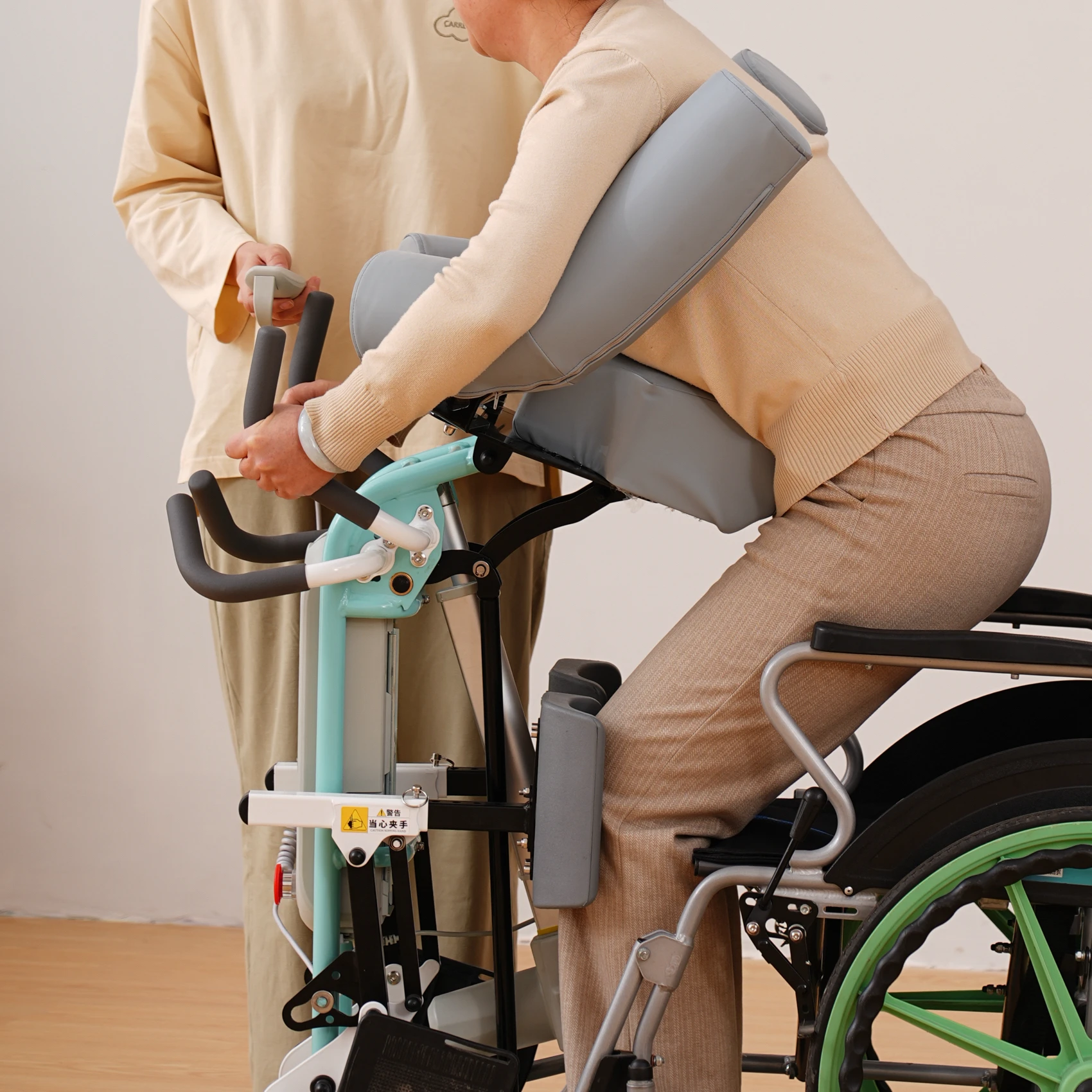 Multifunctional Patient Transfer Wheelchair, Electric Stand Assist Lift With 6-DOF, Labor-Saving Aid For Elderly Care
