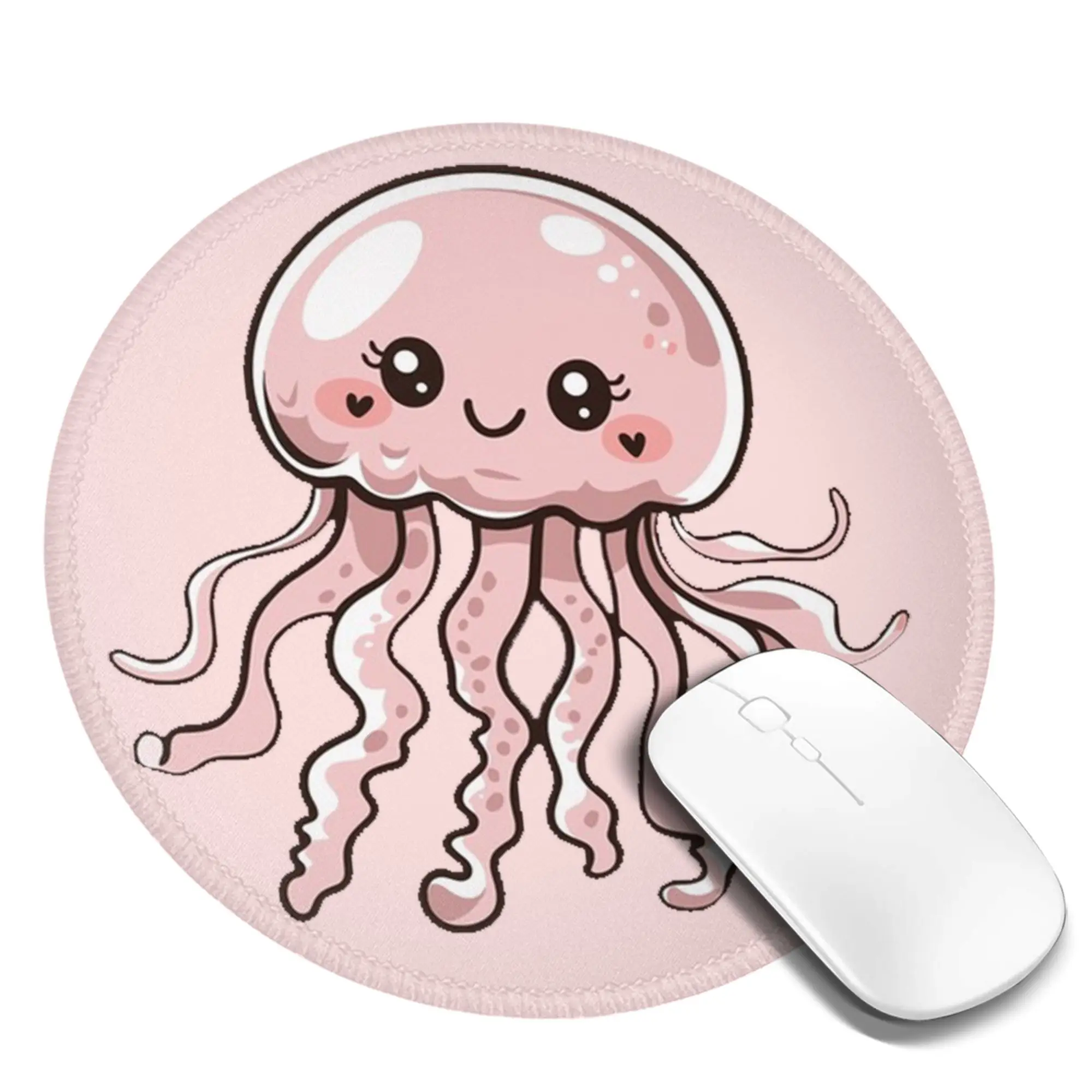 Cute Jellyfish Kawaii Design Mouse Pad Computer Keyboard Mouse Mat Gamer PC Laptop Desk Mat Office Accessories Table Mats