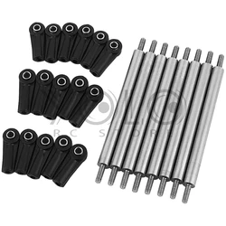 8PCS Metal RC Linkage Chassis Link Set With Plastic Rod End For Losi 1/18 Mini LMT RC Car Upgrade Parts Accessories