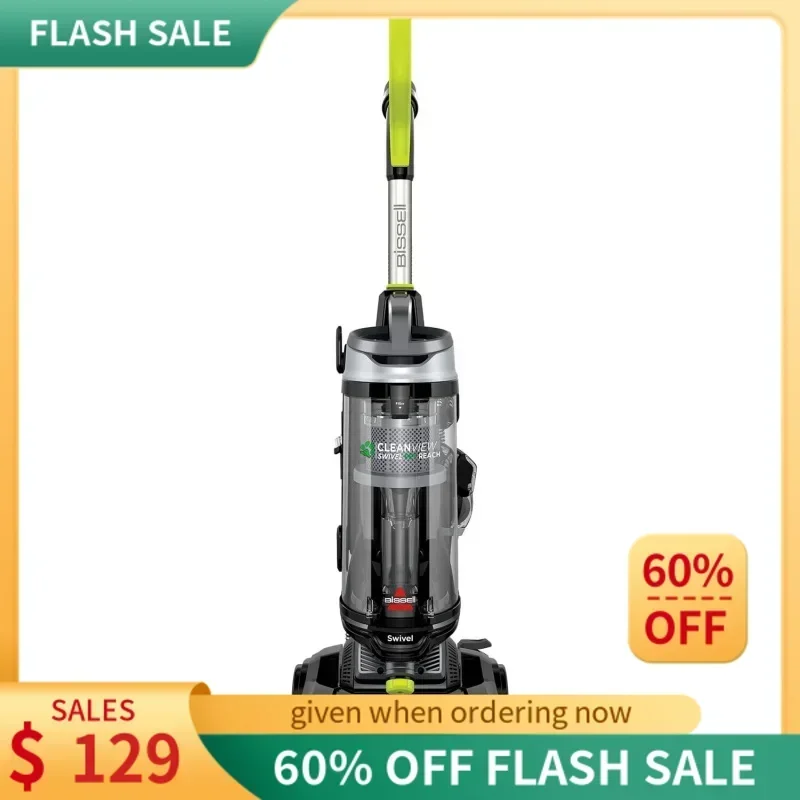 QWABISSELLS CleanView Swivel Pet Reach Full-Size Vacuum Cleaner,with Quick Release Wand,& Swivel Steering,3198A,Color May Va