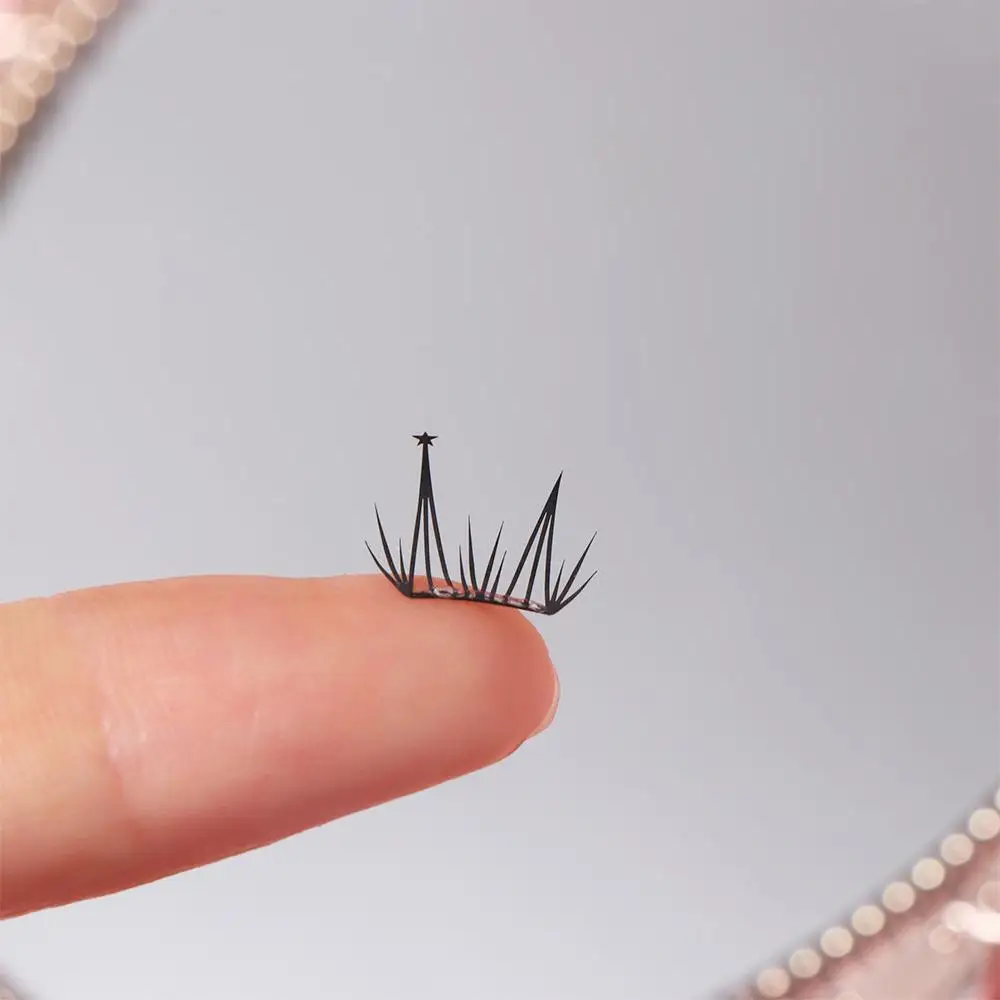 ขนตาปลอมแบบแยกส่วน DIY รูปทรงผีเสื้อ หัวใจ ขนตาแบบกลุ่ม ขนาดใหญ่ ความยาว 6-11.5 มม.