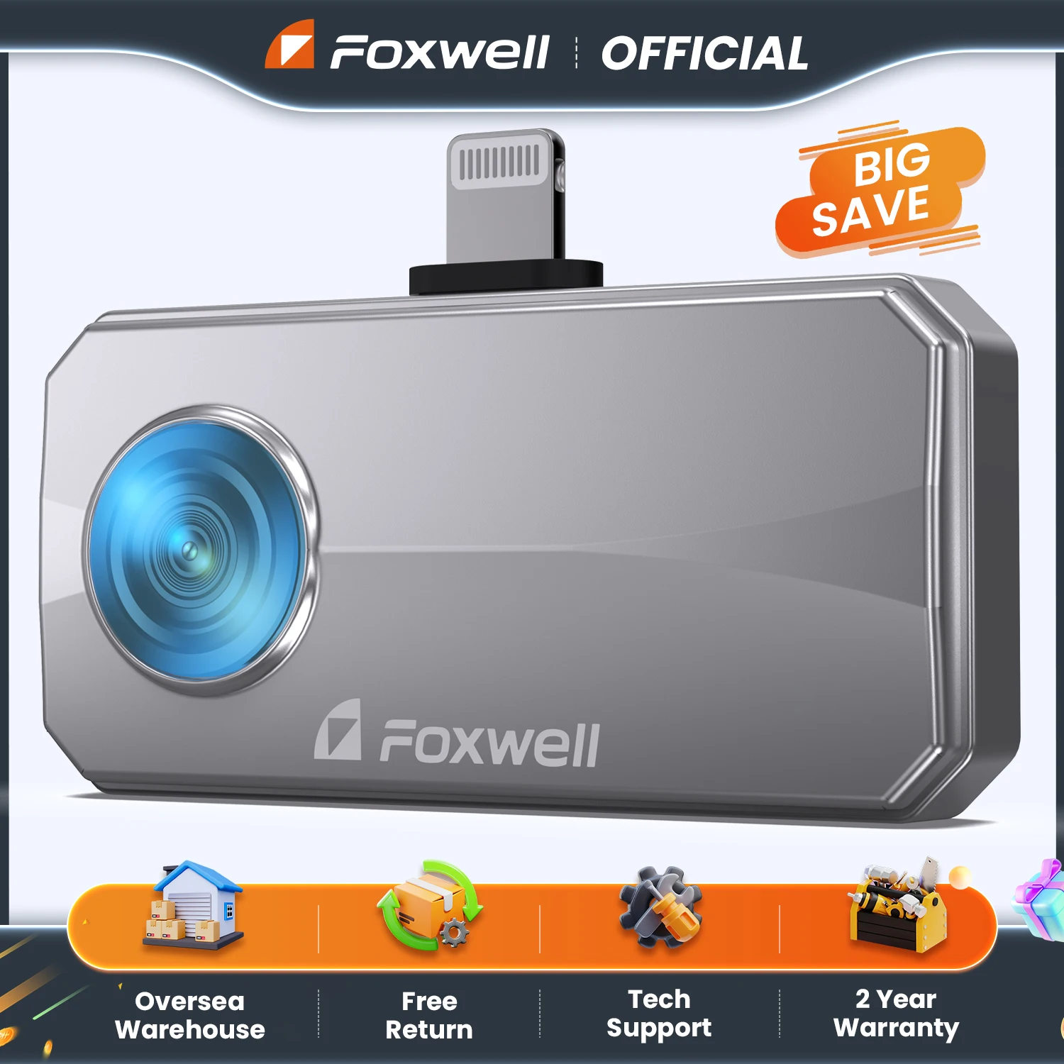 

Тепловизор FOXWELL RT100 для планшетов и ноутбуков Android, 256 x 192, ИК, высокое разрешение, 25 Гц, мобильная тепловизионная камера, -4~1022 ° Ф