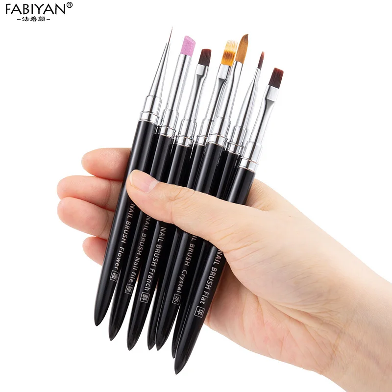 Professional Manicure Accessories Nail Glue Phototherapy Pen UV Gel Brush Pen Nail Art Painting Drawing Brush Manicure Brushes