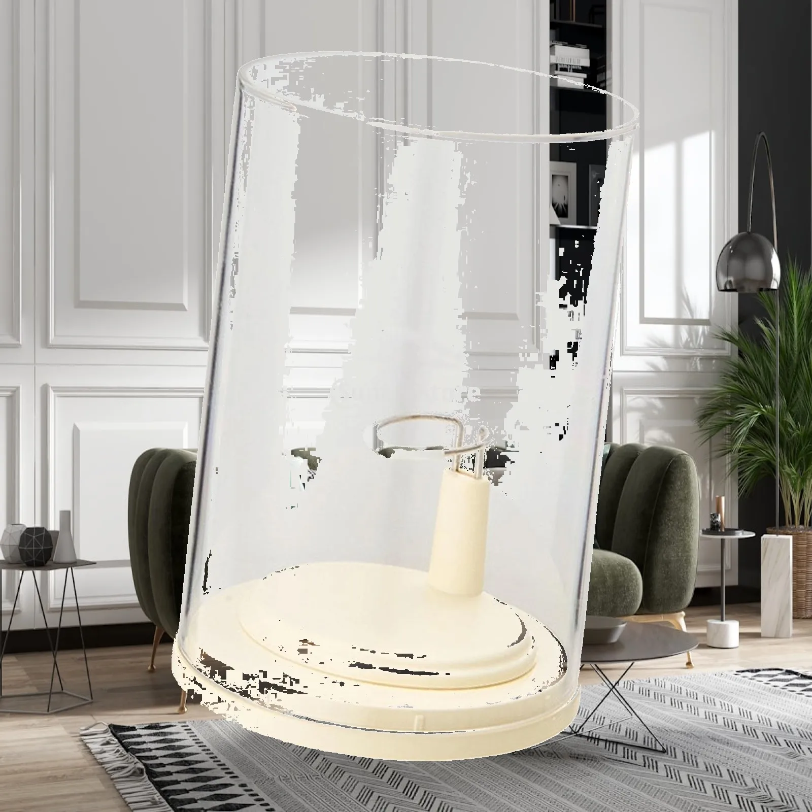 Clear Display Case for Doll Transparent Dustproof Stackable Protective Storage