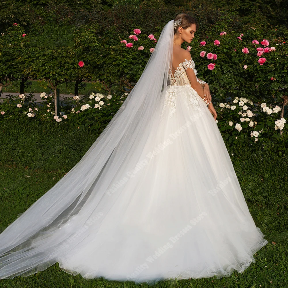 2024 schöne A-Linie Frauen Brautkleider Designer-Stil Prinzessin Brautkleider Wisch länge Verlobung sball Vestido de Novia