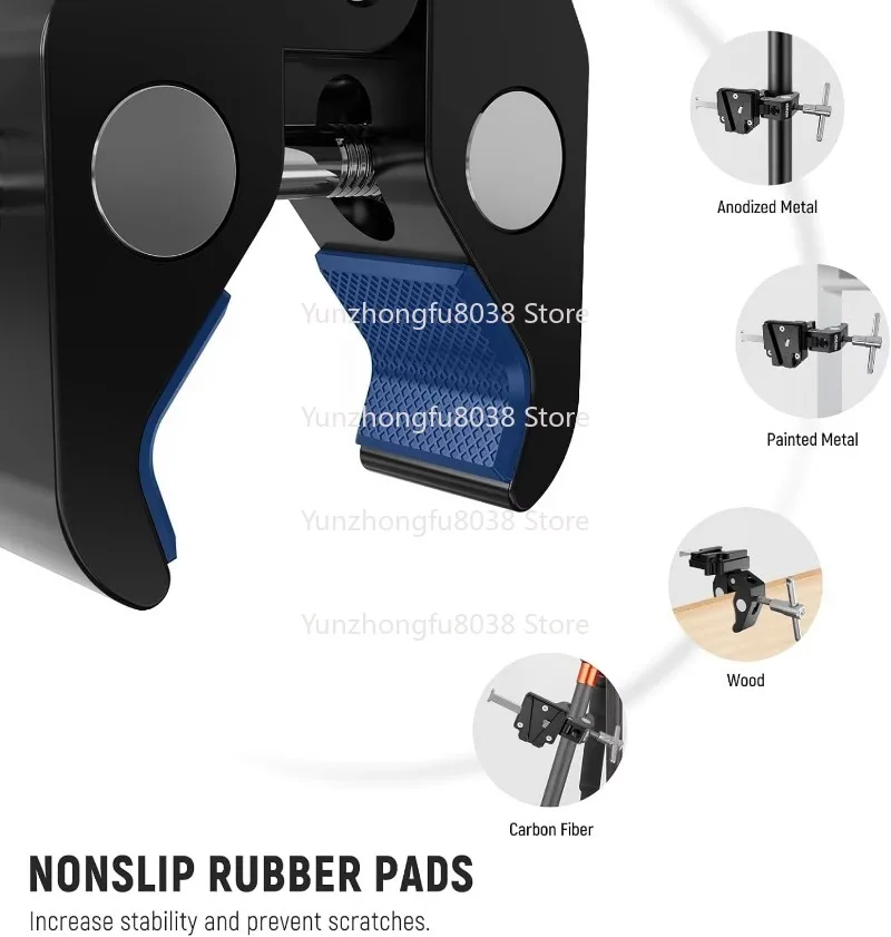 SC-09 Bandwidth Super Crab Clip QR Lock for Bracket 15mm Rod, Compatible with V Mounted Batteries