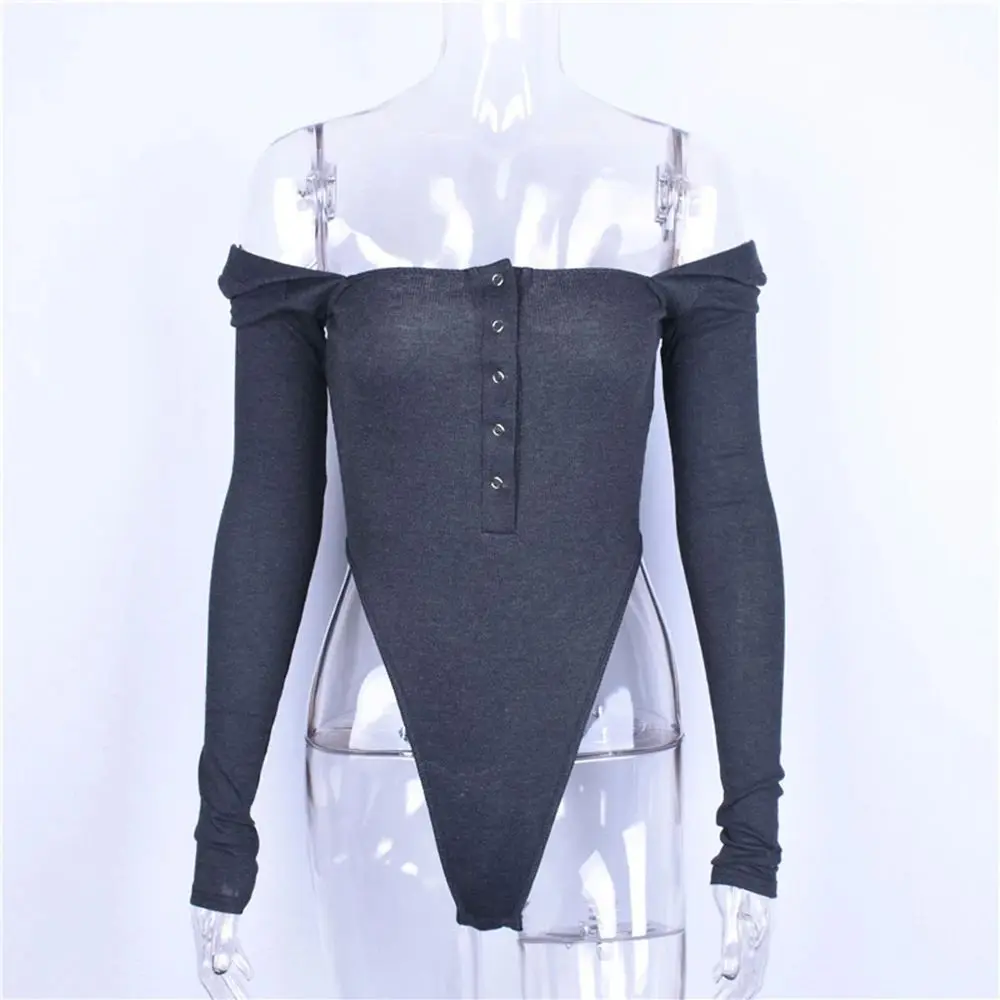 Abiti da donna sexy aderenti con spalle scoperte a vita bassa Or-orts Han-Ma Tessuto a maniche lunghe Design Abiti casual da donna