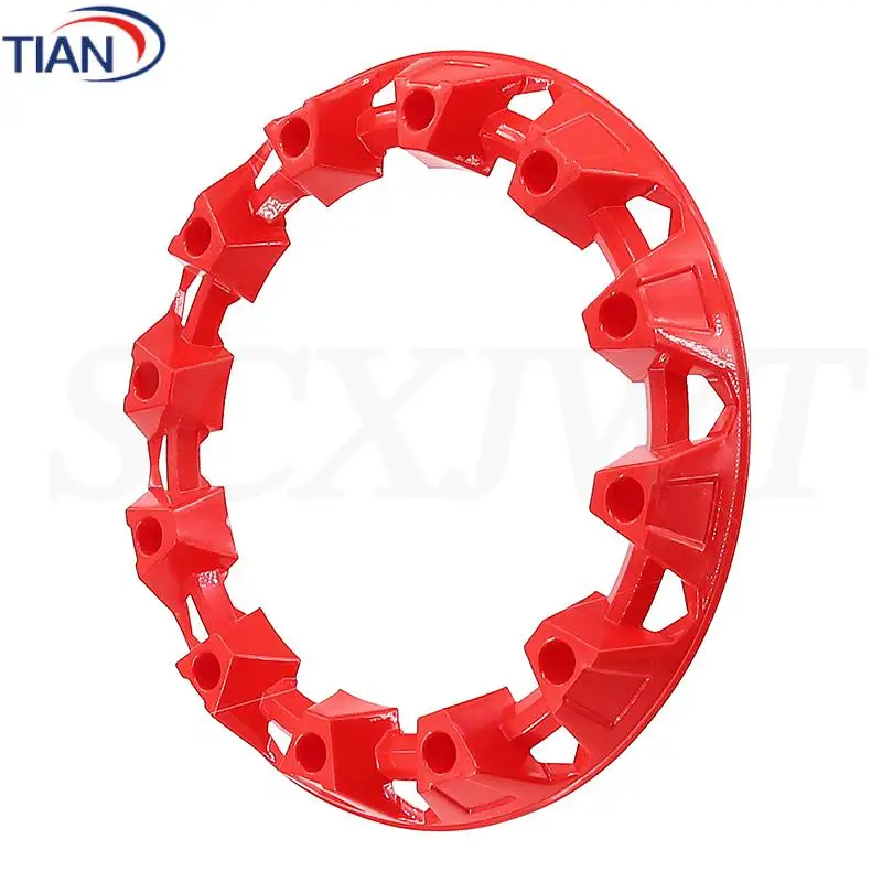 7/10 polegada atv roda guarnição hub proteção decoração aro tampa universal veículo todo terreno roda capa de plástico apto para pneus de 7/8/9/10 polegada