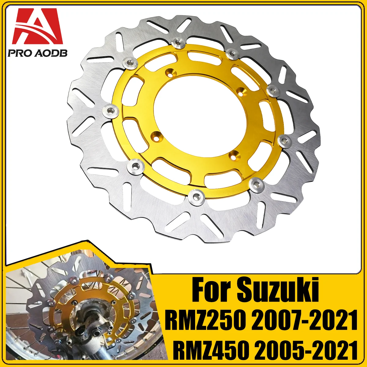 

Aluminum Motorcycle 320MM Front Floating Brake Disc Rotor Adaptor For SUZUKI RMZ450 2005-2021RMZ250 2007-2021 RMX450Z 2010-2019