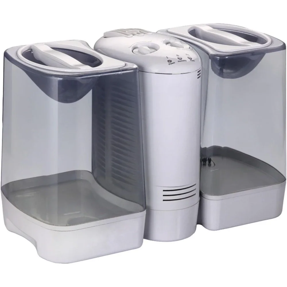 

3.5 Gallon Warm Mist Humidifier with Wicking Vapor System,White/Clear