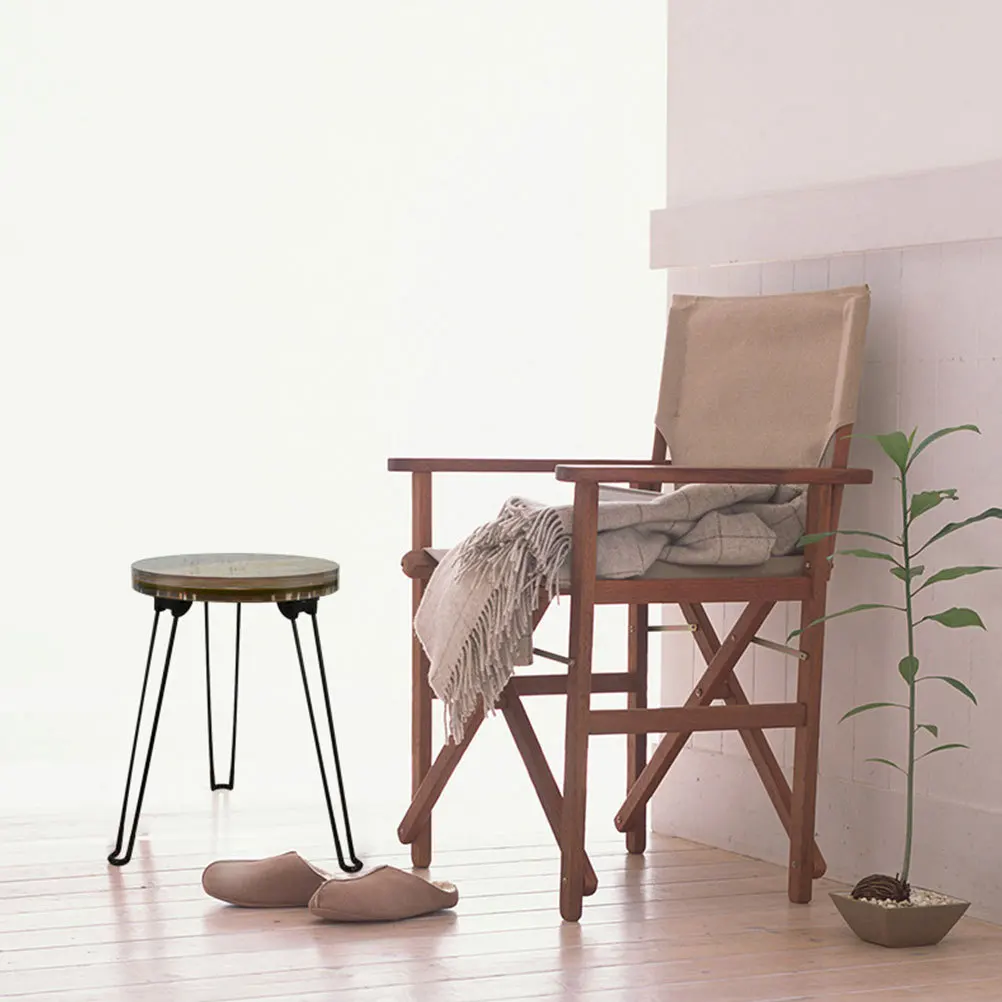 

4Pcs Adjustable Metal Hairpin Table Legs Folding Design for DIY Furniture Smooth Surface Portable Installation Coffee Bed Tables