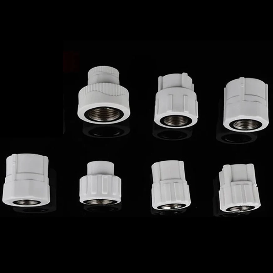 PPR20/25/32/40/50 سلك داخلي مخفض مباشر تركيب أنابيب المياه البلاستيك + النحاس موصل 1/2 "3/4" 1 "BSP