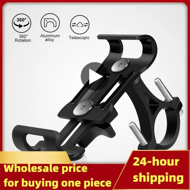 Metal Bike Phone Holder Aluminum Alloy Anti-slip Motorbike Bracket GPS Clip Universal Phone Stand for All Smartphones