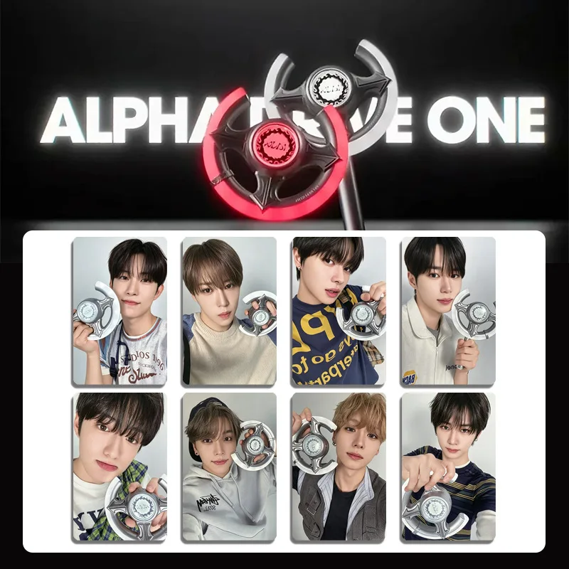 8pcs/set Kpop ALD1 LIGHT STICK Card Special Offer Card Mingxin Tablet ALPHA DRIVE ONE Photo Card Fan Collection Card ANXIN