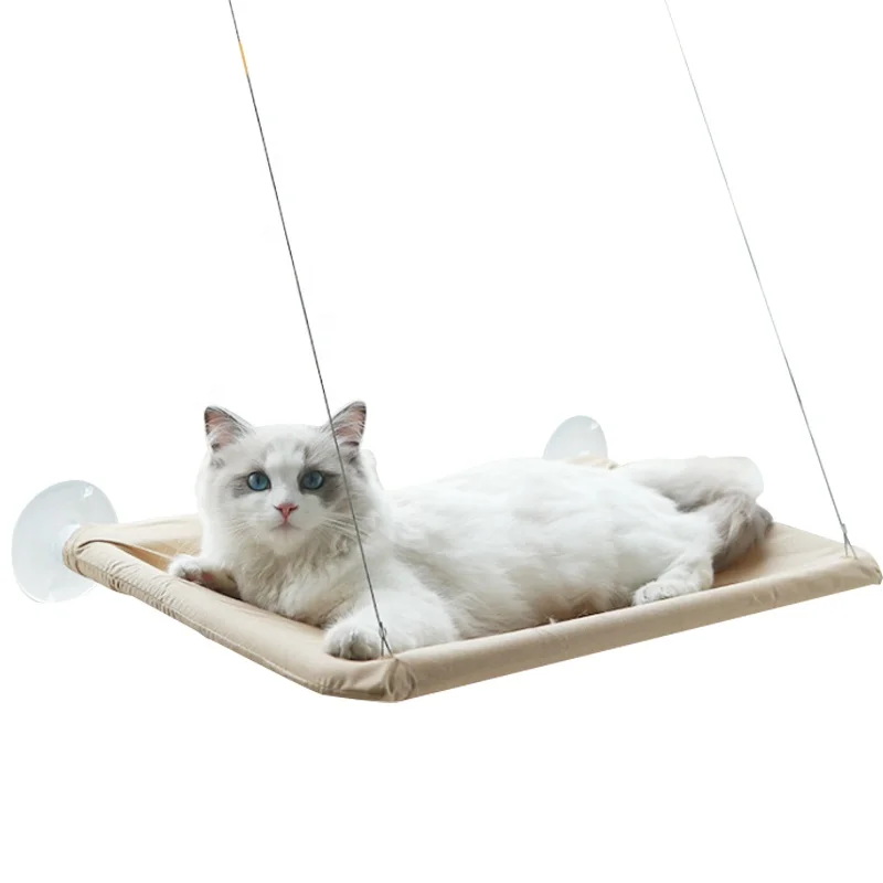 Cute Animal Patterned Cat Hanging Beds Comfortable Sunny Window Seat Strong Bearing 20kg Capacity Cats Shelf Hammock Sleep