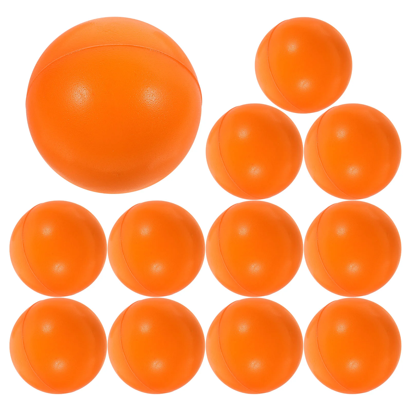 12 Pcs Toy Foam Sponge Pressure Household Squeeze Decompression Toys Playthings Orange