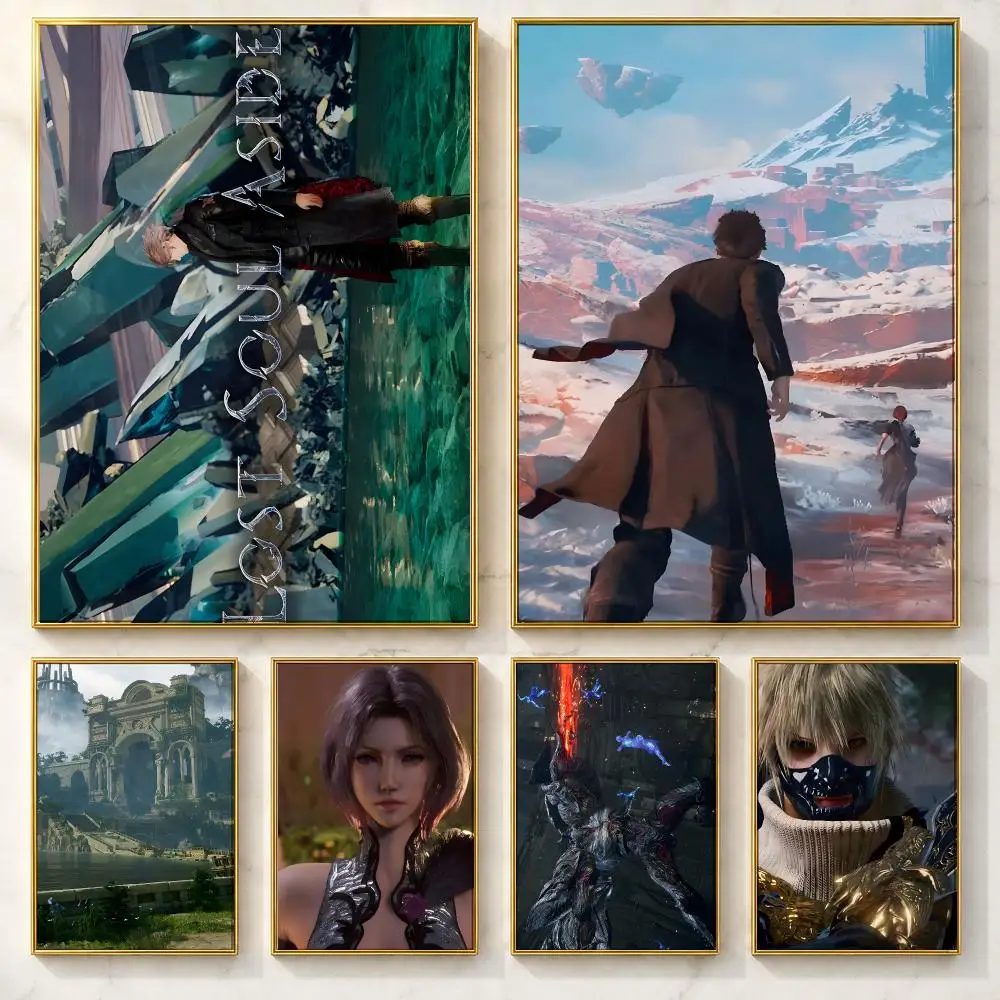Action RPG Lost Soul Aside Poster Self-adhesive Art Poster Decoracion Painting Wall Art White Kraft Paper Home Decor
