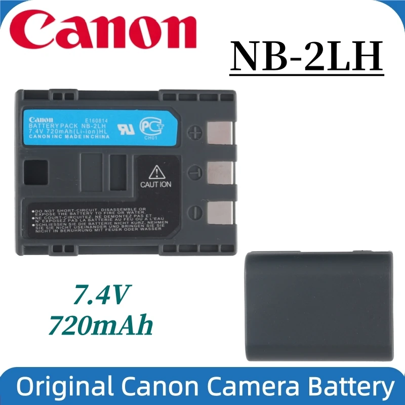 Original NB-2L NB 2L NB-2LH NB2L NB2LH 720mAh Camera Battery For Canon 350D 400D ELURA 50 60 PowerShot G7 G9 S70 S80