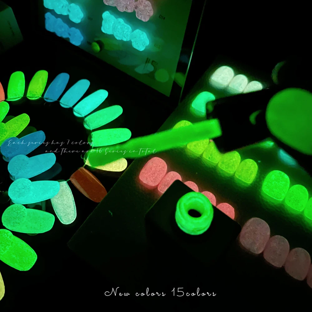 Vendeeni, 15 colores/juego, esmalte de uñas de Gel de diamante roto reflectante, barniz de manicura luminoso con tarjeta de Color sin TPO/HEMA