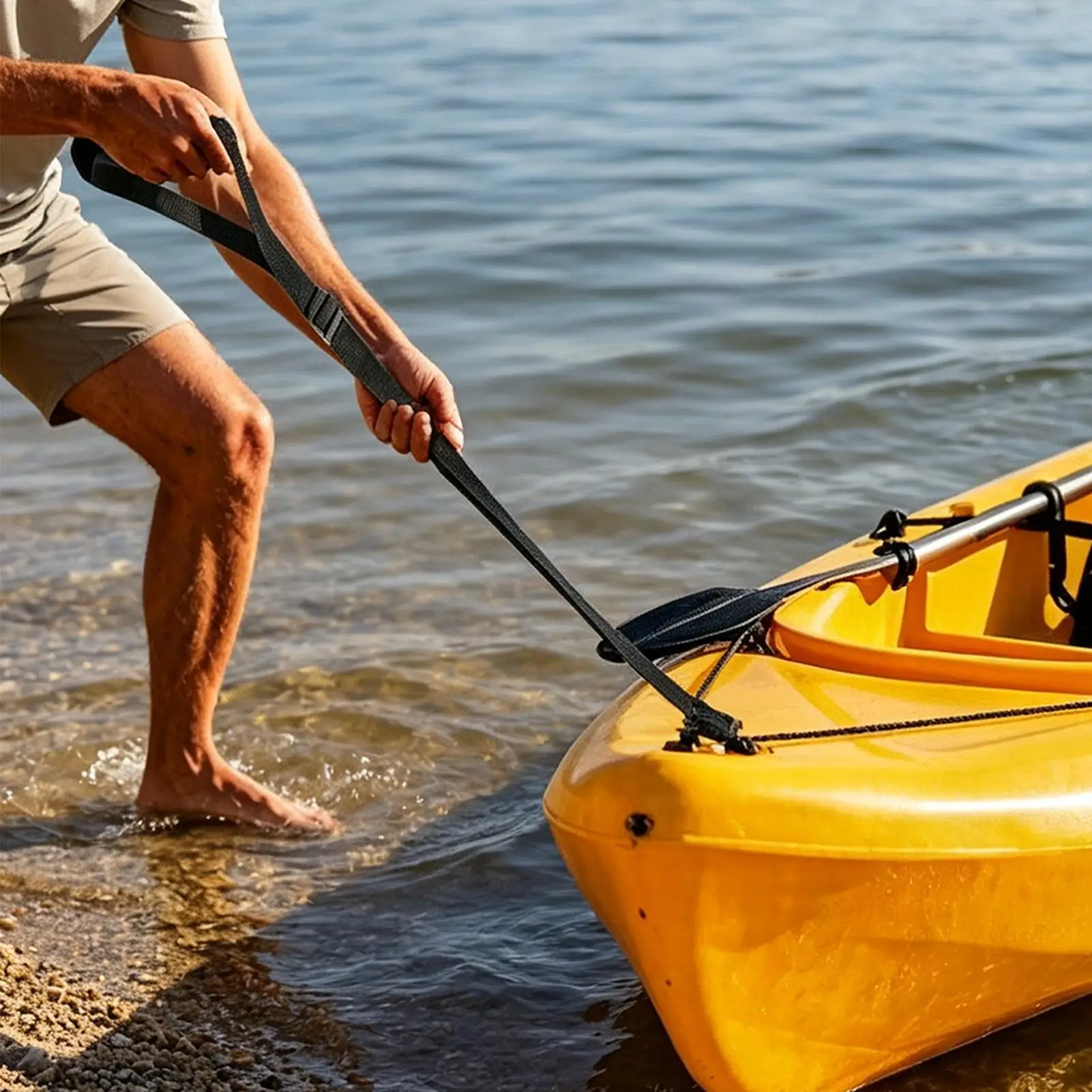 Kayak Handles Heavy-Duty Non-Slip Adjustable Length Pull Strap Paddle Board Handle For Swimming Diving Snorkeling Expedition