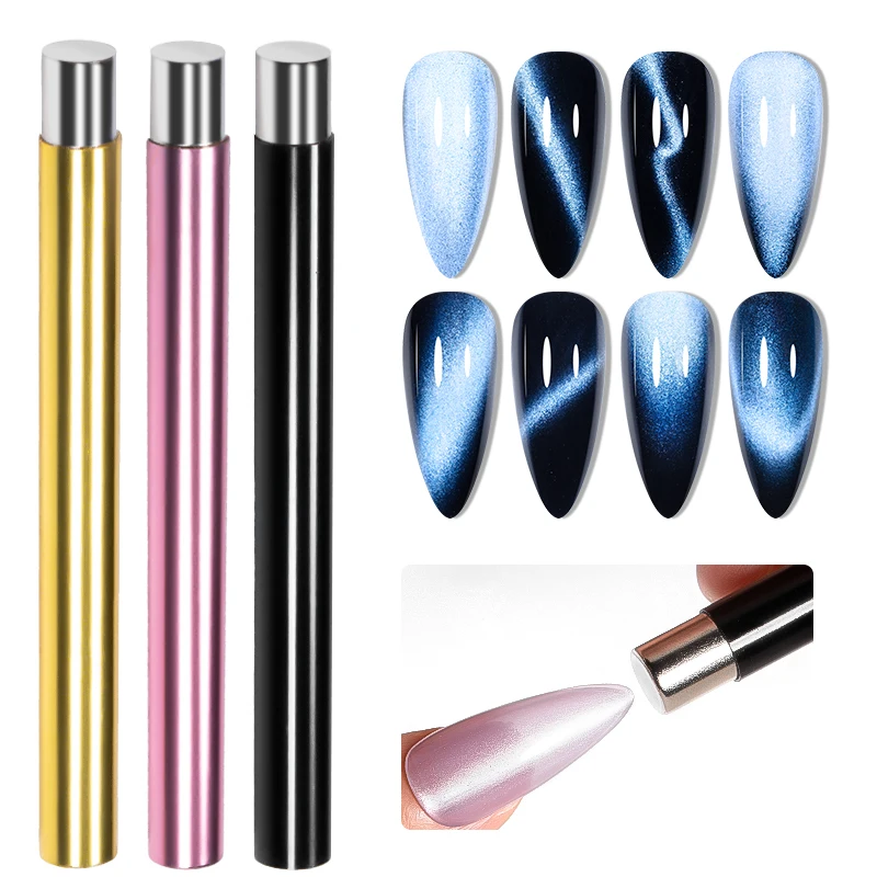 1PC Cat Eye Nail Magnetic Stick Magnet With Iron Wire Creating for Cat Eye UV Gel Polish Shape of a Heart Effect Tools Manicure