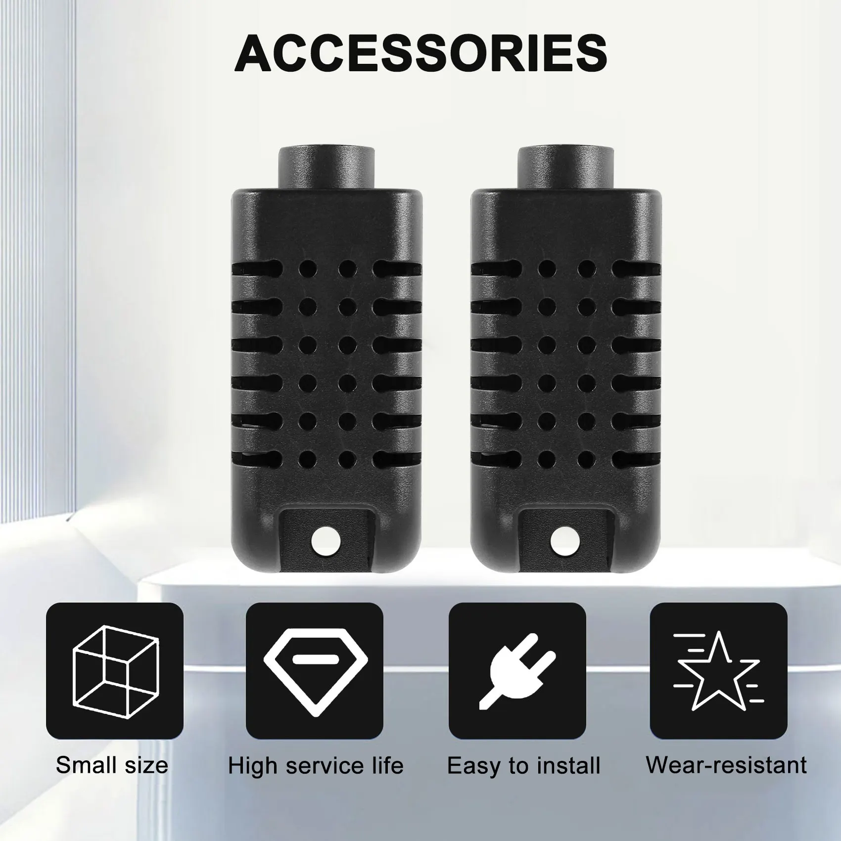 ABUH-Plastic Case Small Humidity Sensor Electronics Box Instrument Enclosure Project Box Control Box(2 Pcs)