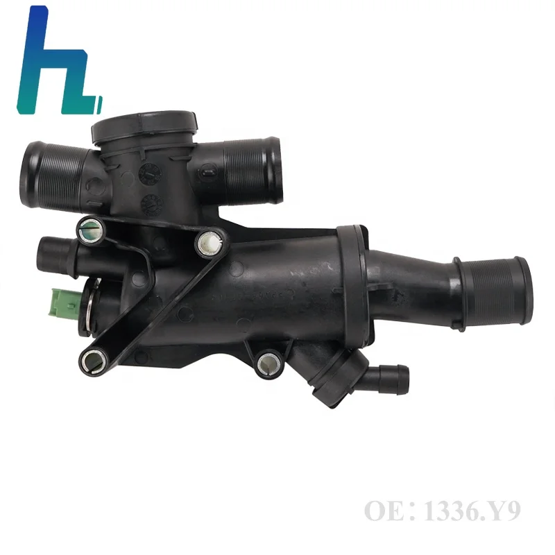 

1336Y9 9656182980 Car Thermostat With Housing & Sensor For Peugeot 307 308 407 607 807 Expert 2.0 HDI