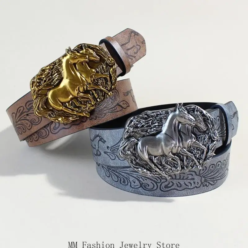حزام الخصر d0ub منحوت الحصان بارد حزام الشرير رعاة البقر رعاة البقر الكلاسيكية الحزام الكلاسيكي #3