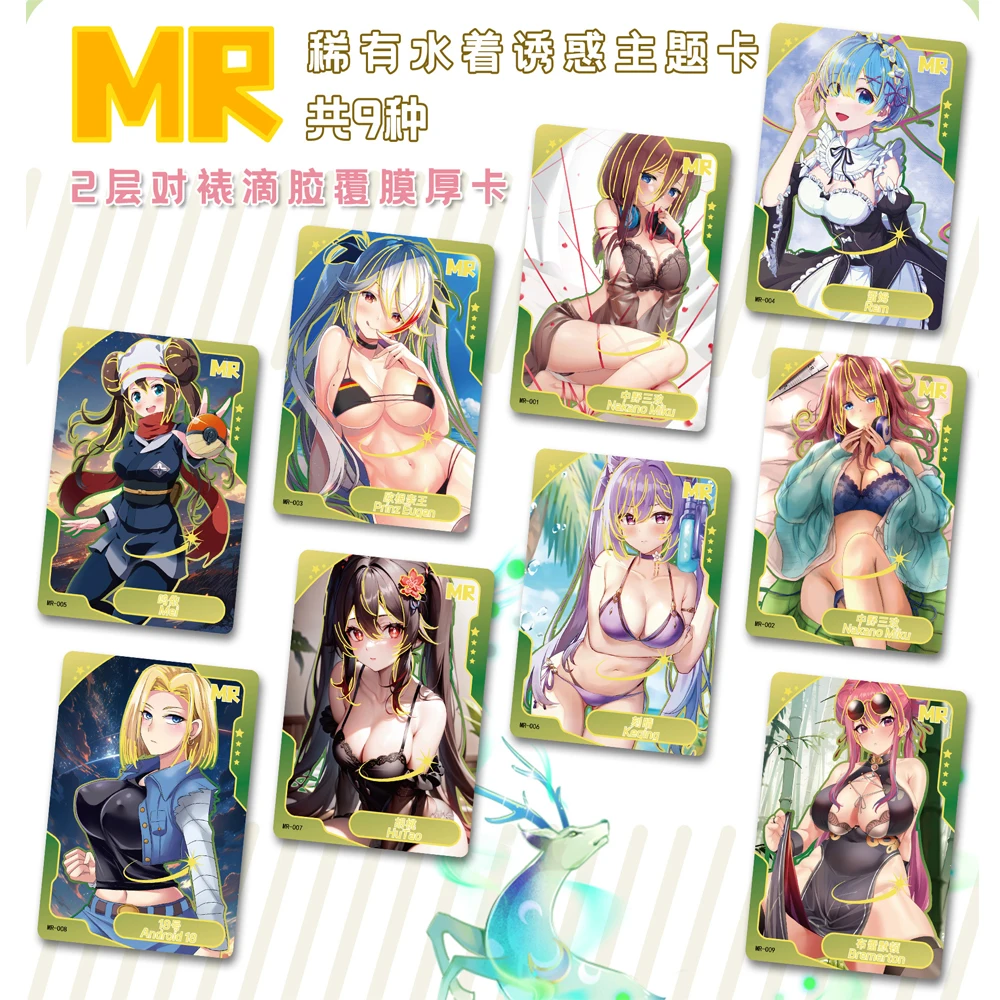 Senpai Goddess Haven 5 Cards 48box Wholesale Anime Games Girl Party Swimsuit Bikini Feast Booster Box Toys Hobbies Birthday gift