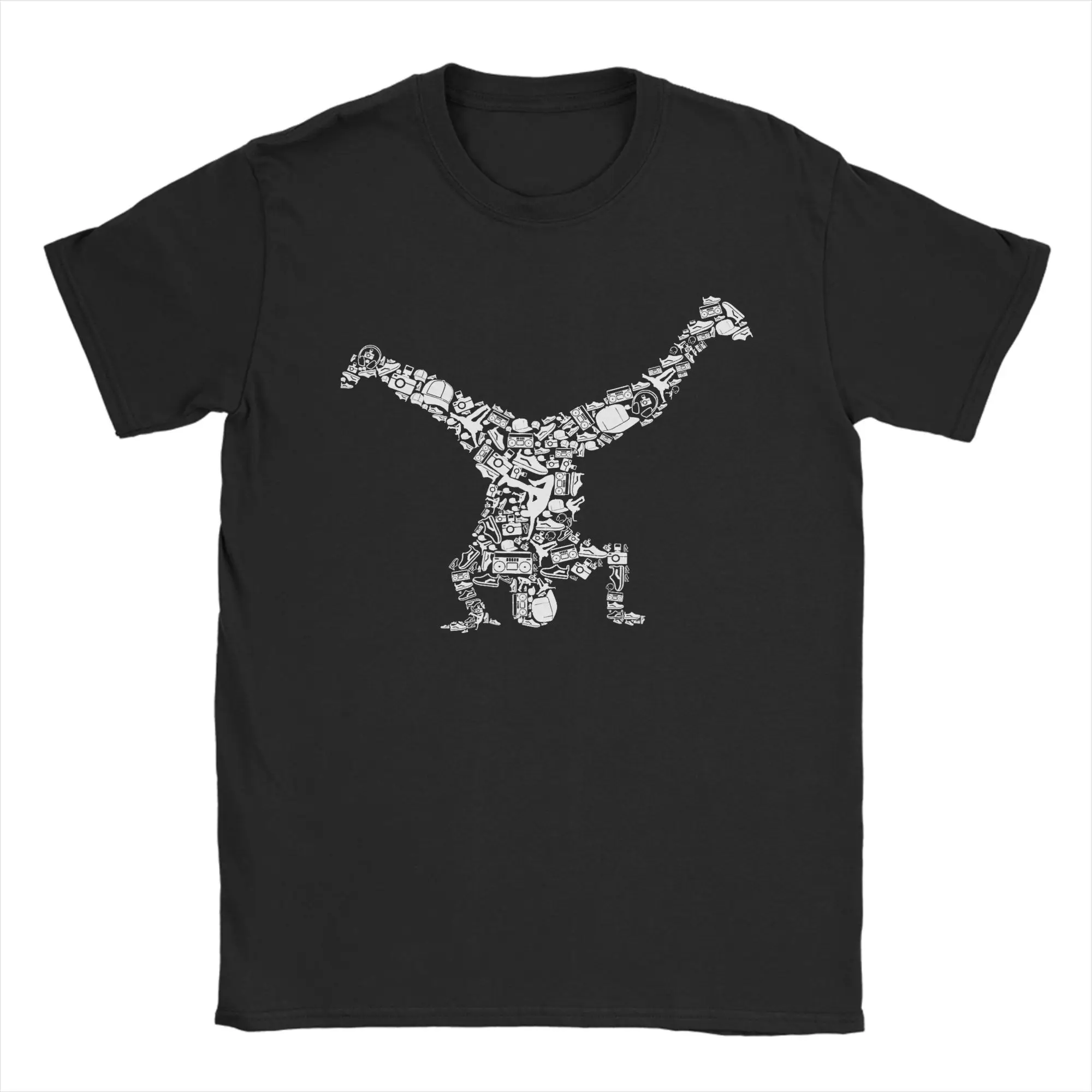 I'd Rather Be Street Dancing Hip Hop Breakdance B Boy T-Shirts for Men  Tee Shirt O Neck Short Sleeve T Shirts Printed Clothes