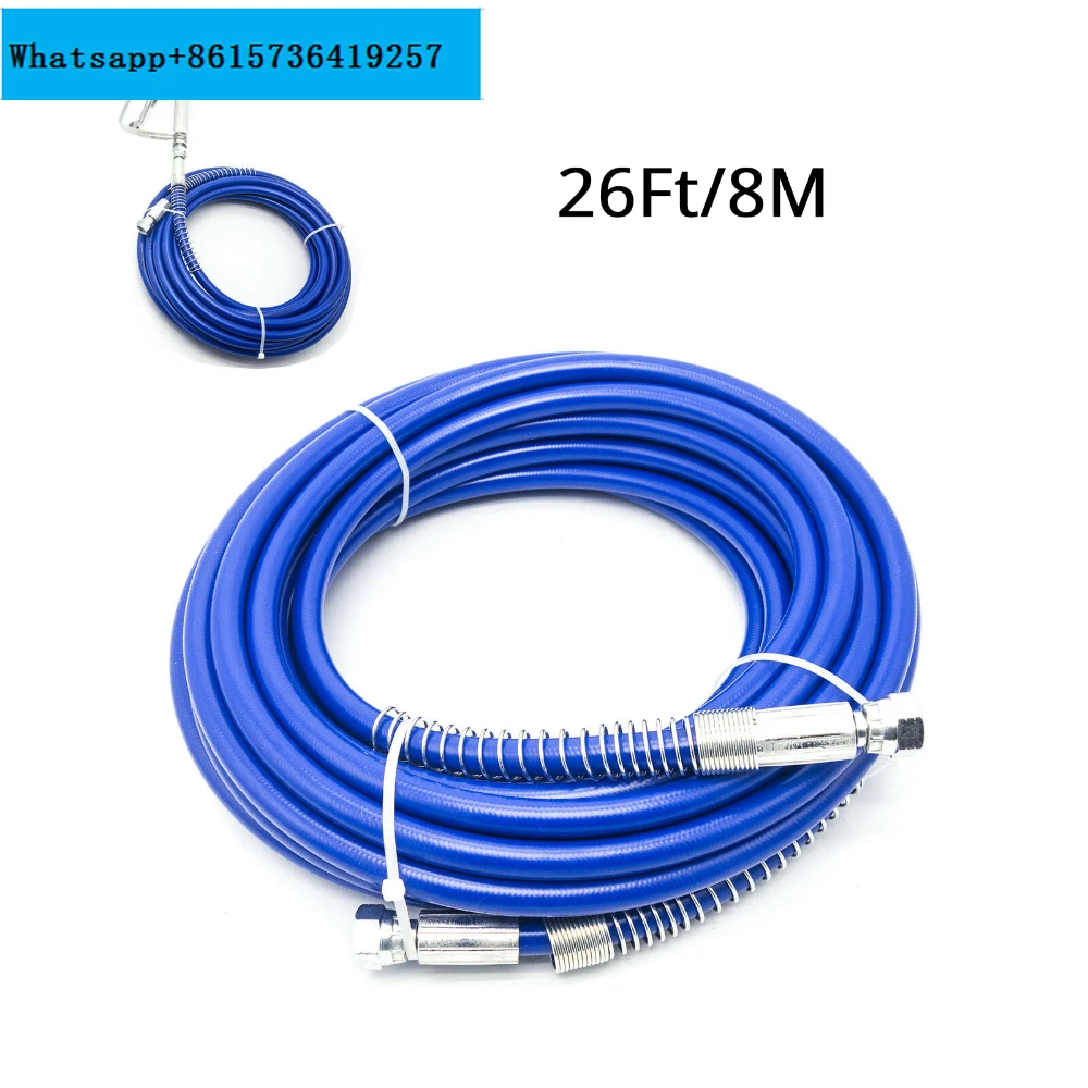 

Tpaitlss 8m/10m/15m 1/4" High pressure hose BSP 3300Psi Airless paint sprayer spare part paint sprayer hose paint sprayer